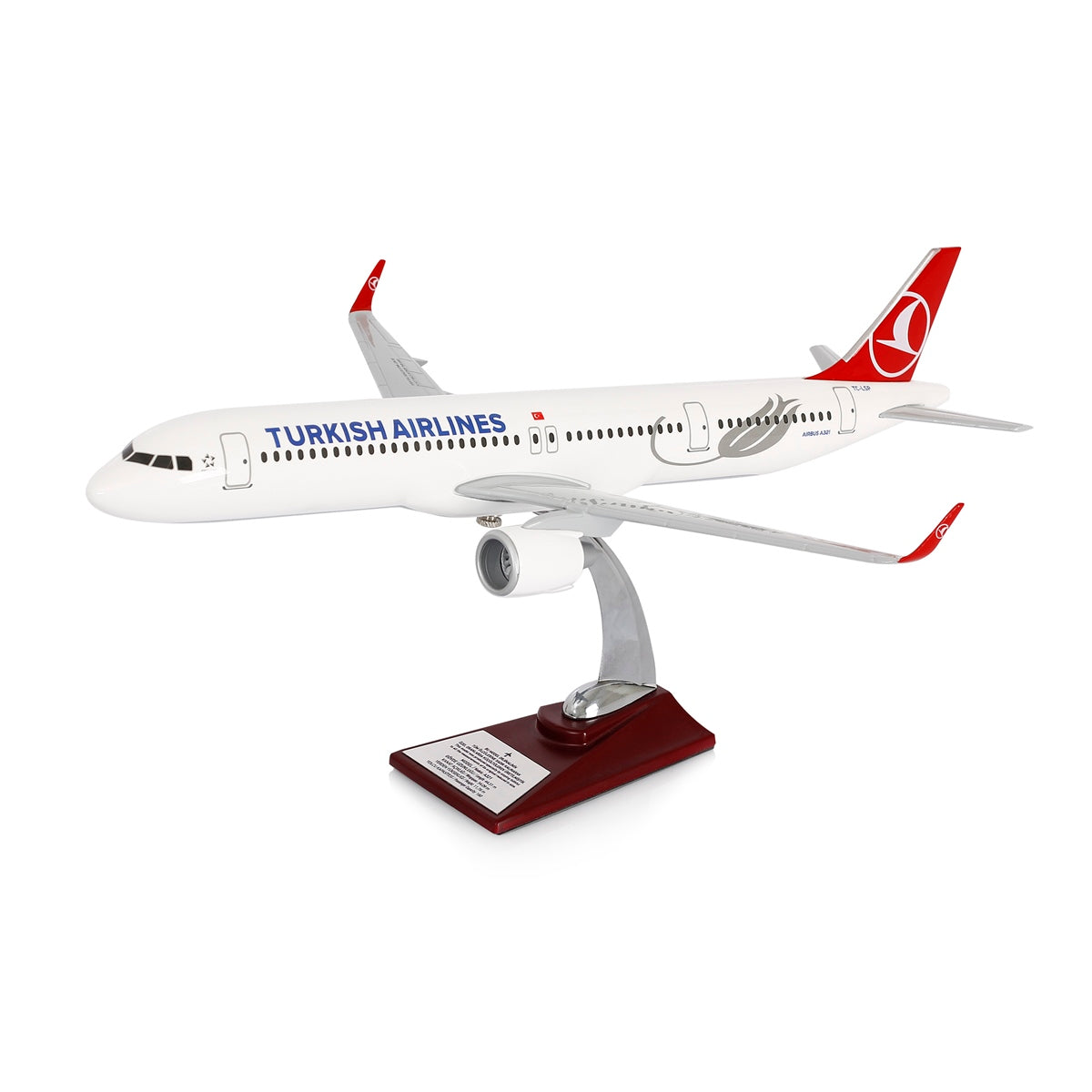 Turkish Airlines Airbus A321 1/100 Aircraft Model