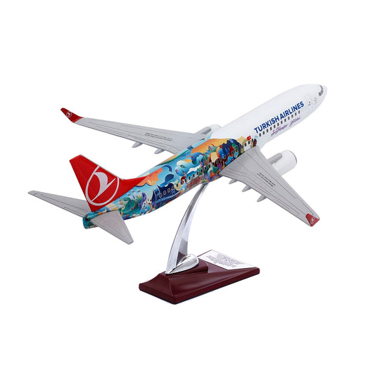 Turkish Airlines Lisenced Boeing 737-800 1/100 Aircraft Model( San Fransisco-Istanbul Livery) - TurkishDefenceStore