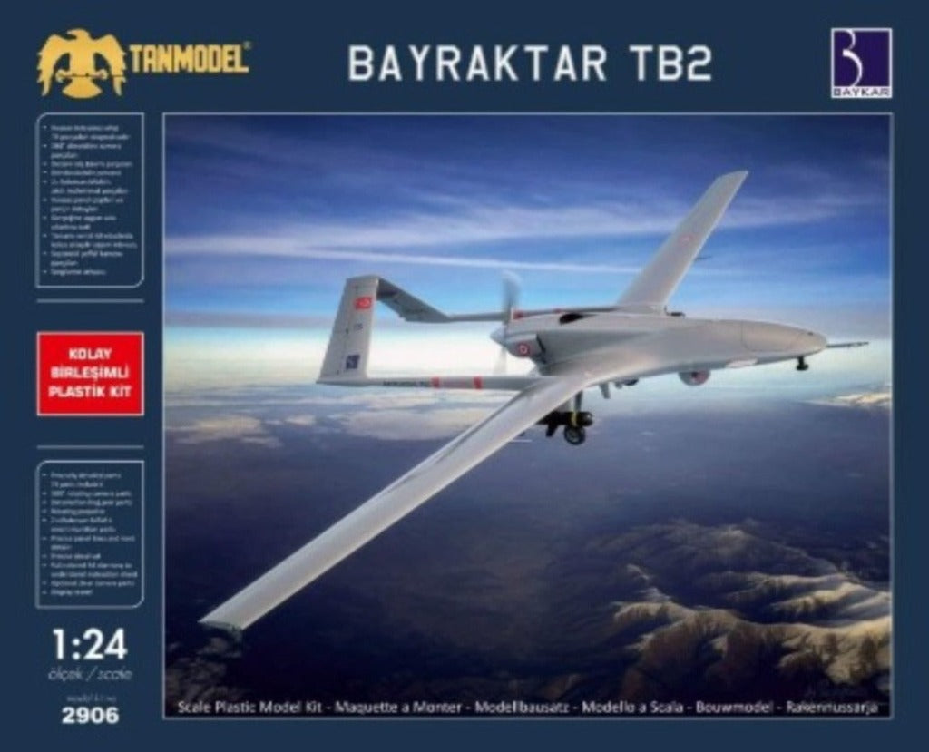Bayraktar TB-2 1/24 Plastic Model Kit - TurkishDefenceStore