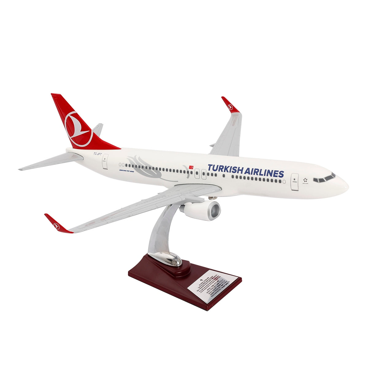 Turkish Airlines Boeing 737-800 1/100 Model - TurkishDefenceStore